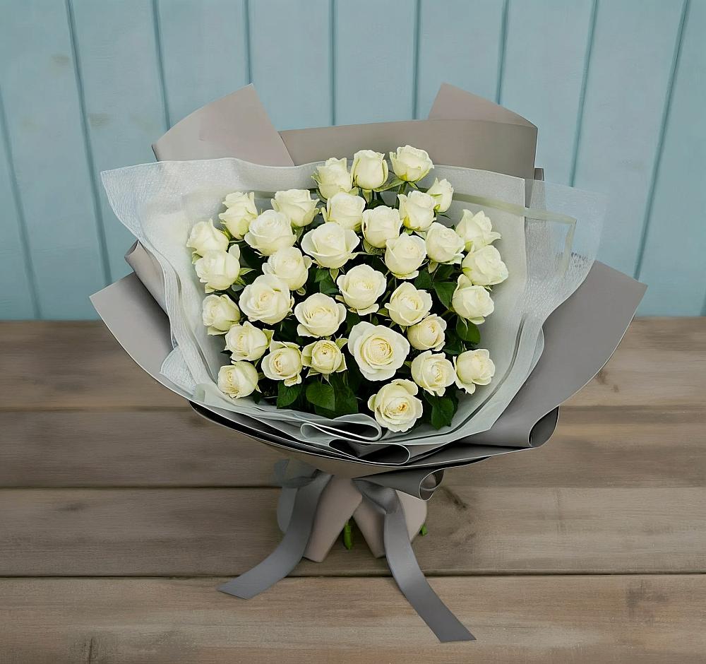 Букет Белоснежная нежность в Салаире