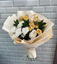 Букет цветов из:  Розы и Хризантемы в Салаире