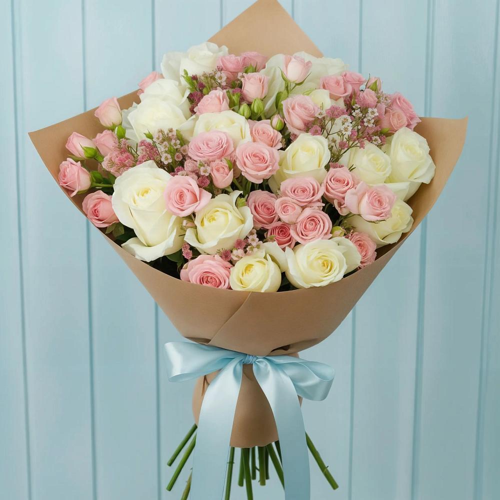 Букет цветов из: Розы в Салаире