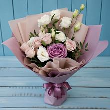 Букет цветов из:  Розы и Лизиантусы в Салаире
