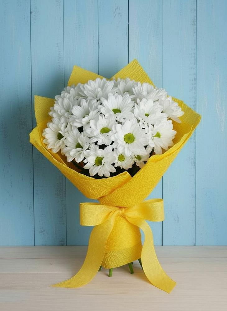 Букет цветов из: Хризантемы в Салаире