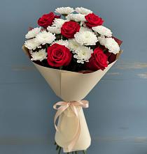 Букет цветов из:  Розы и Хризантемы в Салаире