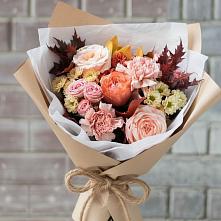 Букет цветов из:  Гвоздики, Хризантемы и Розы в Салаире