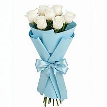 Букет 7 белых роз Проуд в Салаире