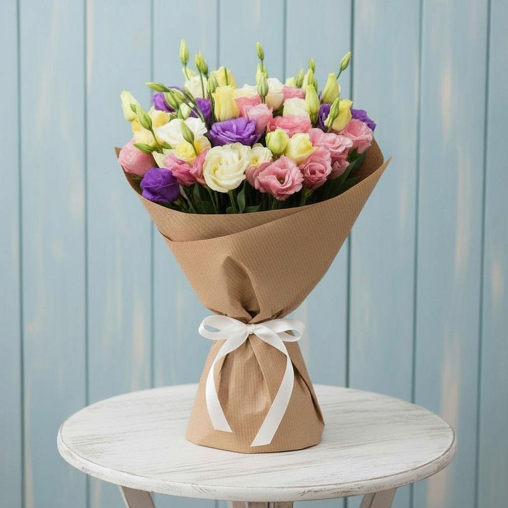 Букет цветов из: Лизиантусы в Салаире