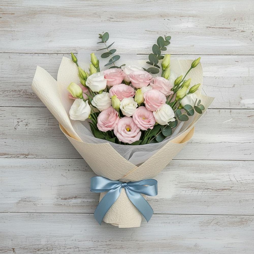 Букет цветов из: Лизиантусы в Салаире